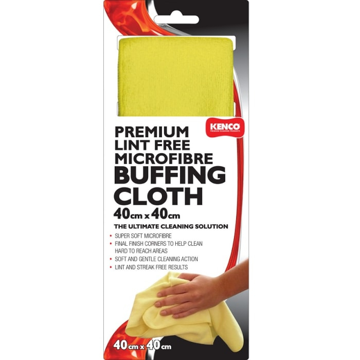Kenco Premium Microfiber Buffing Cloth 40x40cm