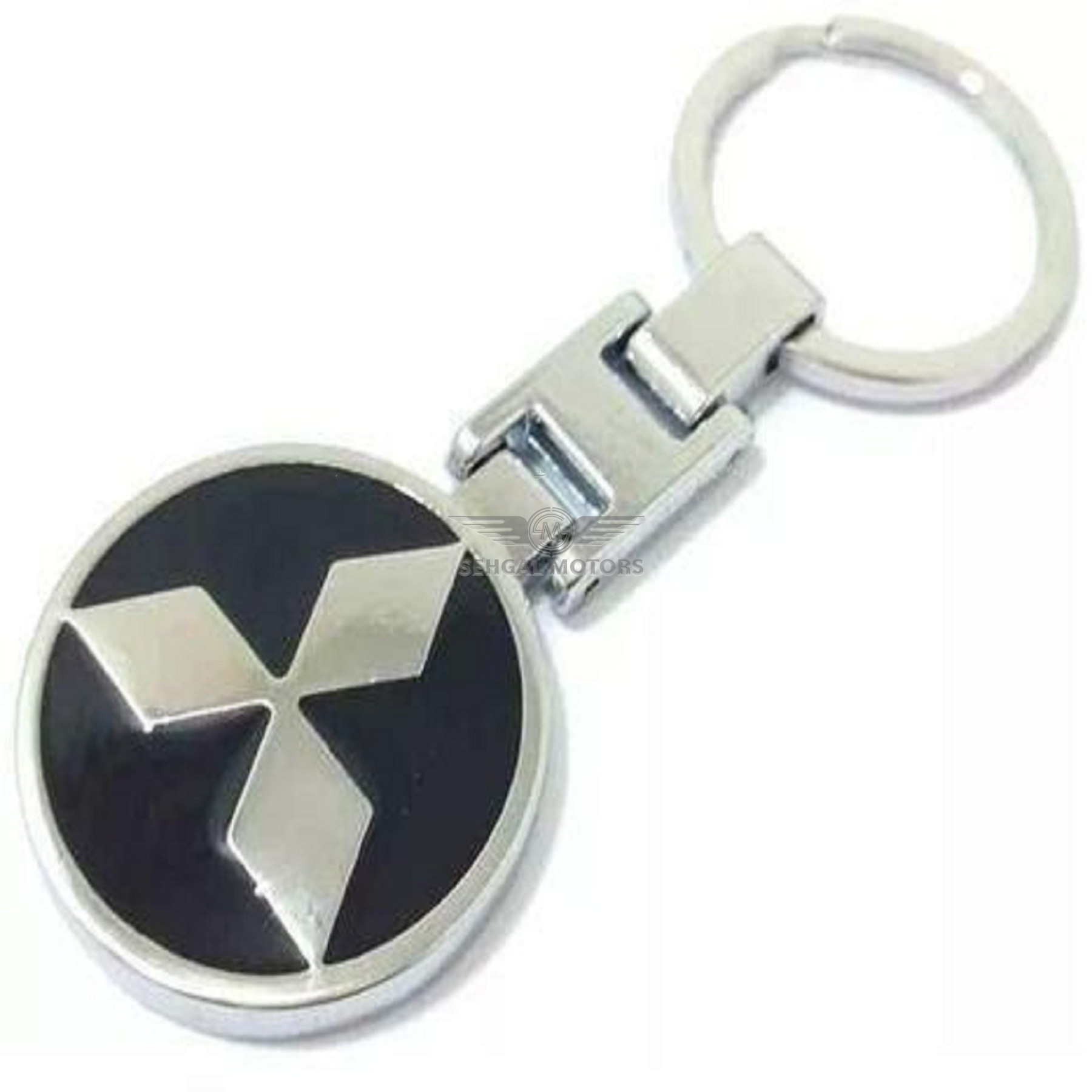 Mitsubishi Metal Key Chain - Black