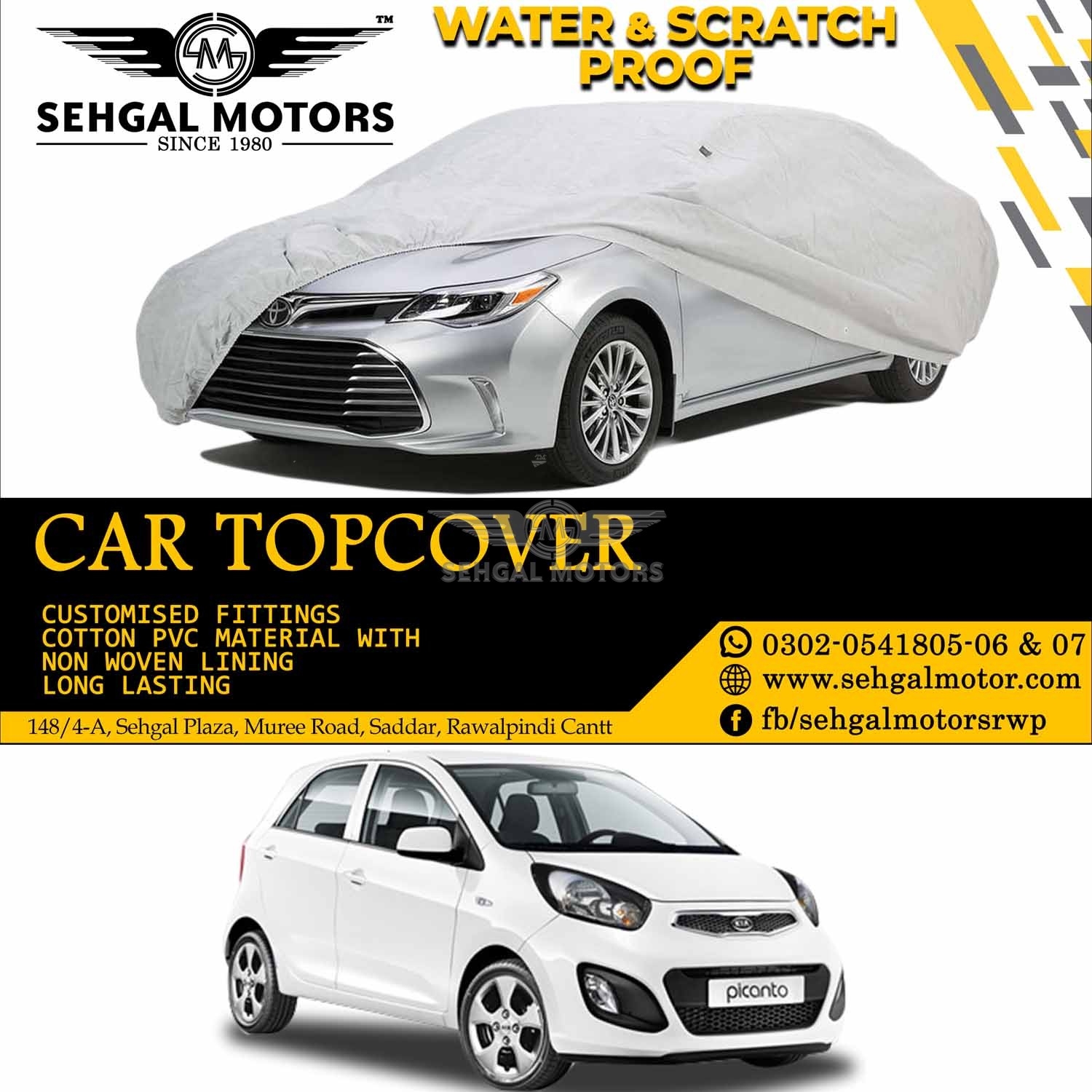 Kia Picanto Top Cover China Fabric Model 2019-2020