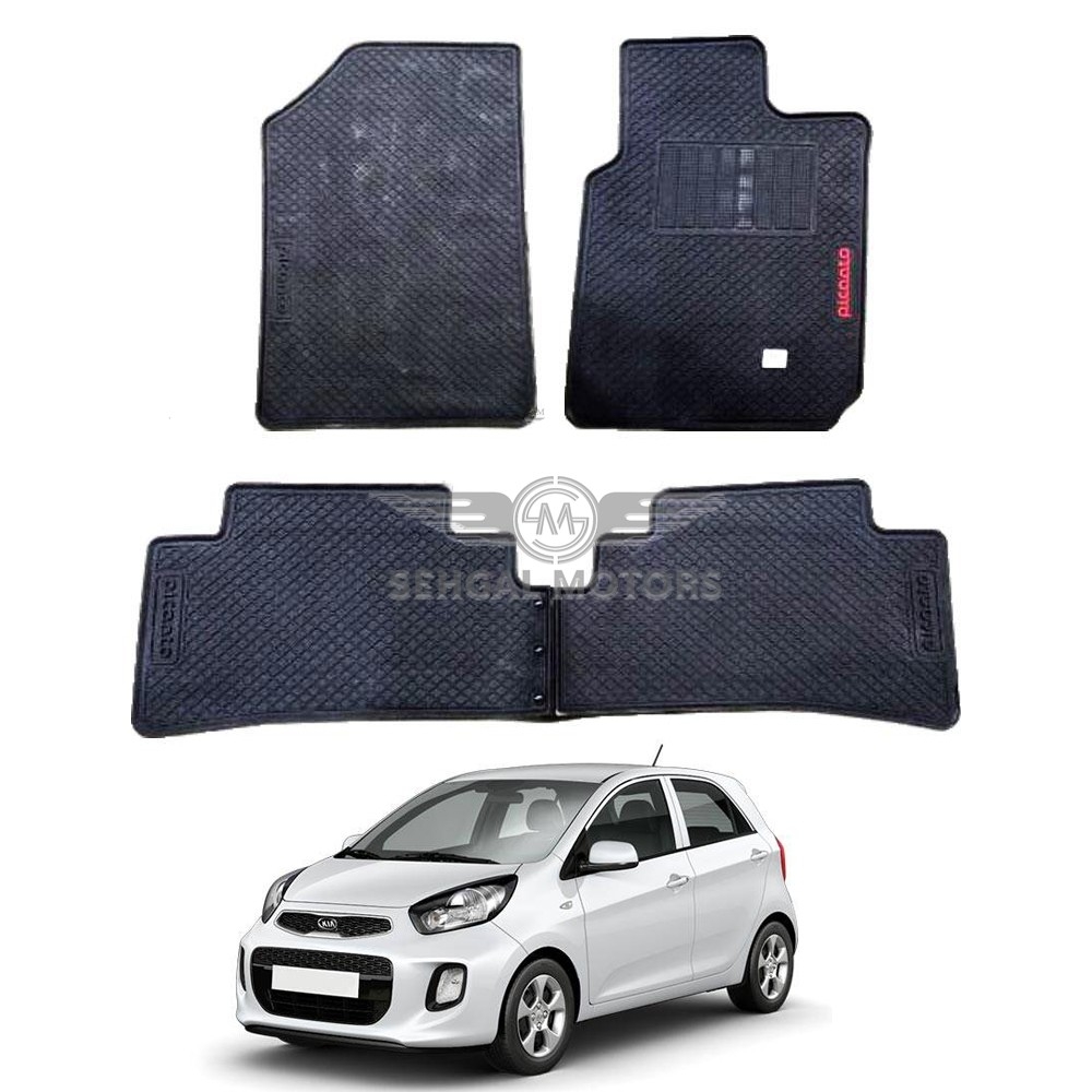 Kia Picanto Rubber Floor Mat Black Model 2020 - 2021