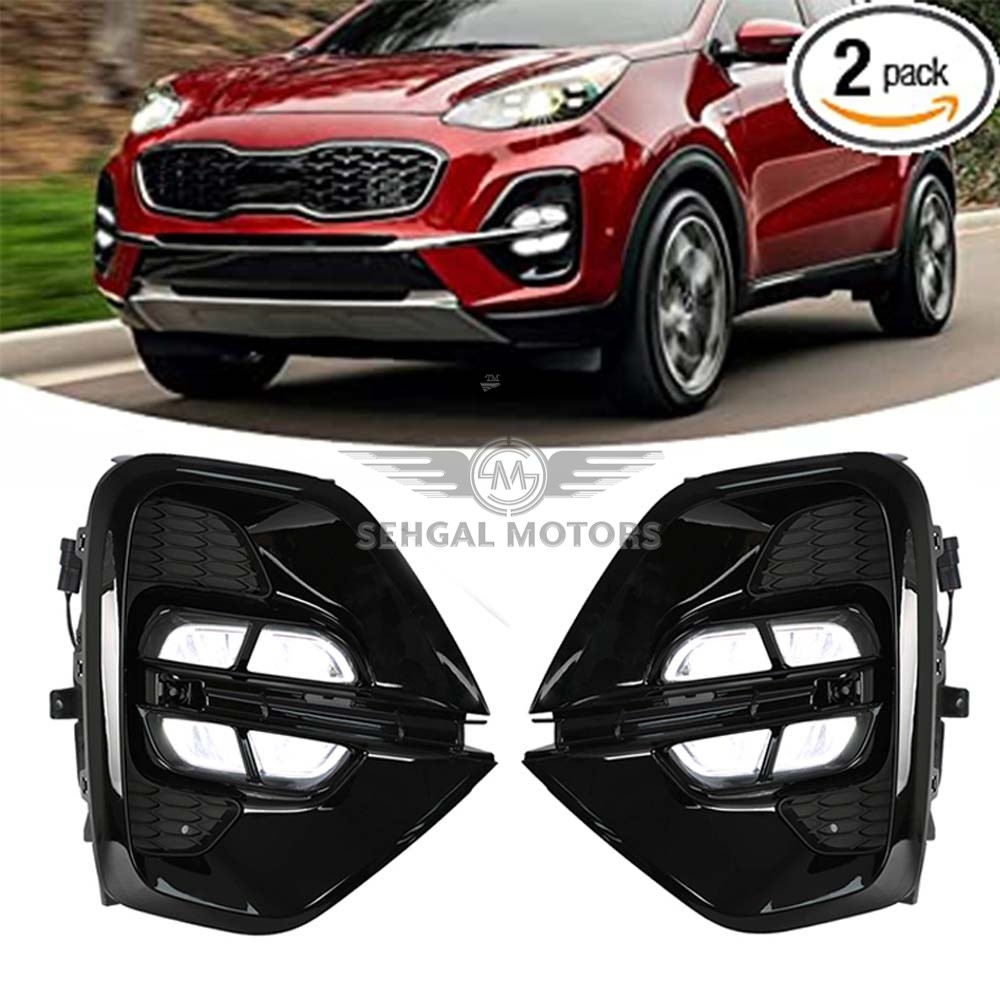 KIA Sportage  DRL Covers LED Fog Light- Model 2019 -2021