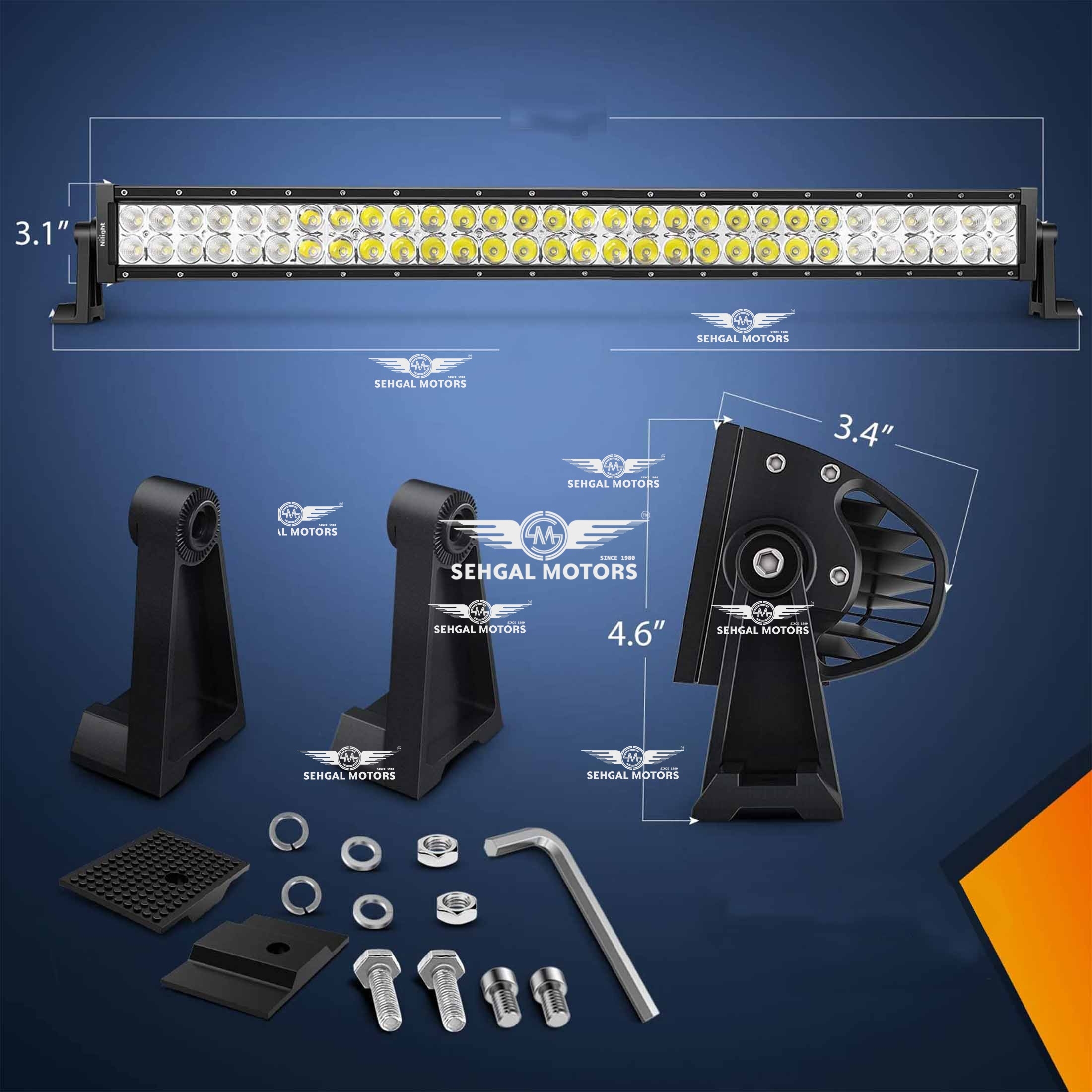 LED Bar Light Triple FY-2102 High Power 36 Inch (white)