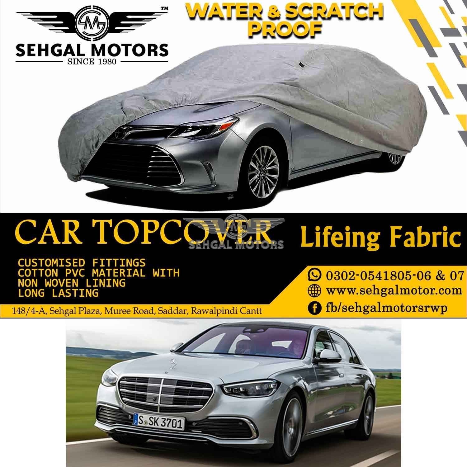 MERCEDES S-400 Top Cover Lifeing Fabric Model 2021
