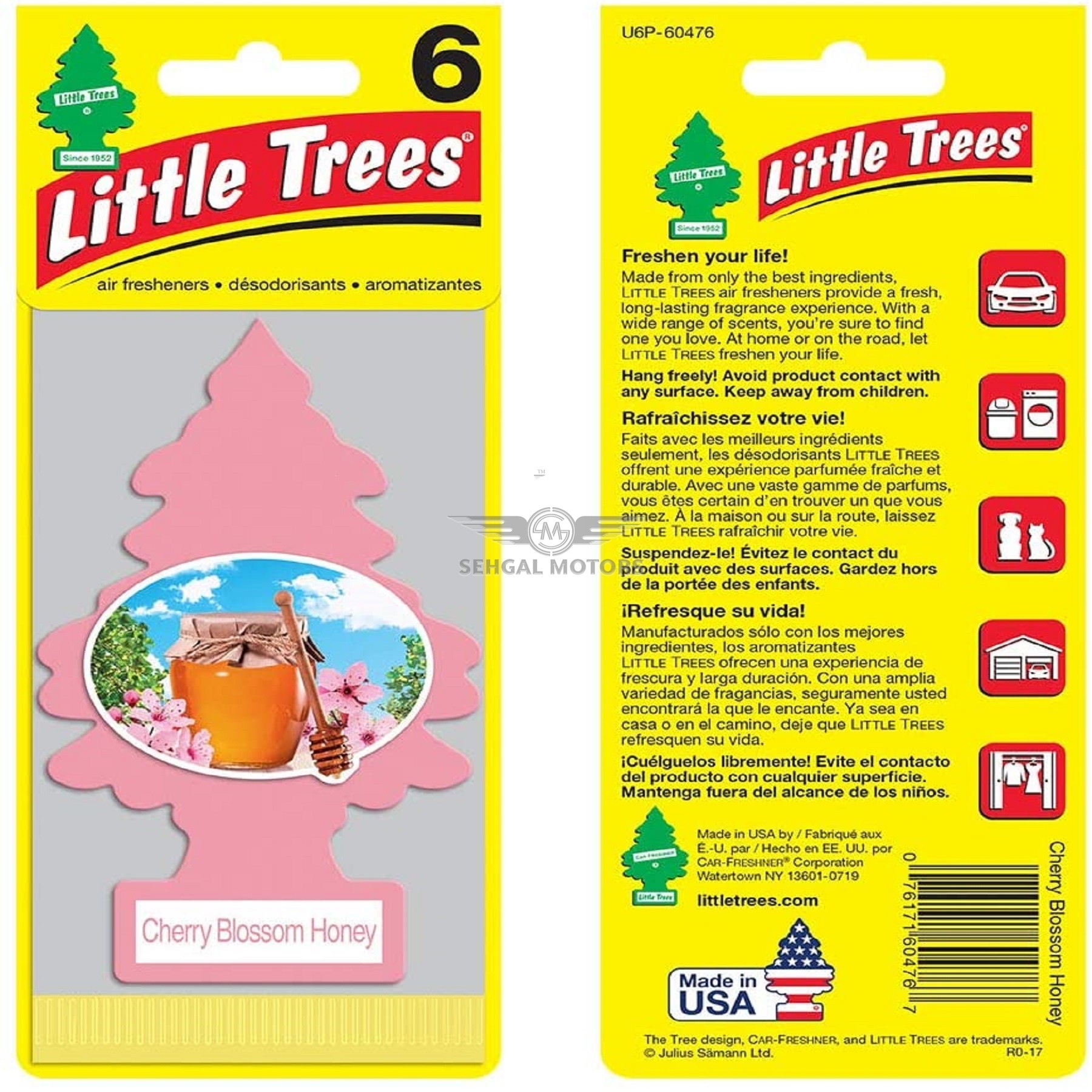 Litte Tree Hanging Card Perfume Cherry Blossom Honey U1P-10476