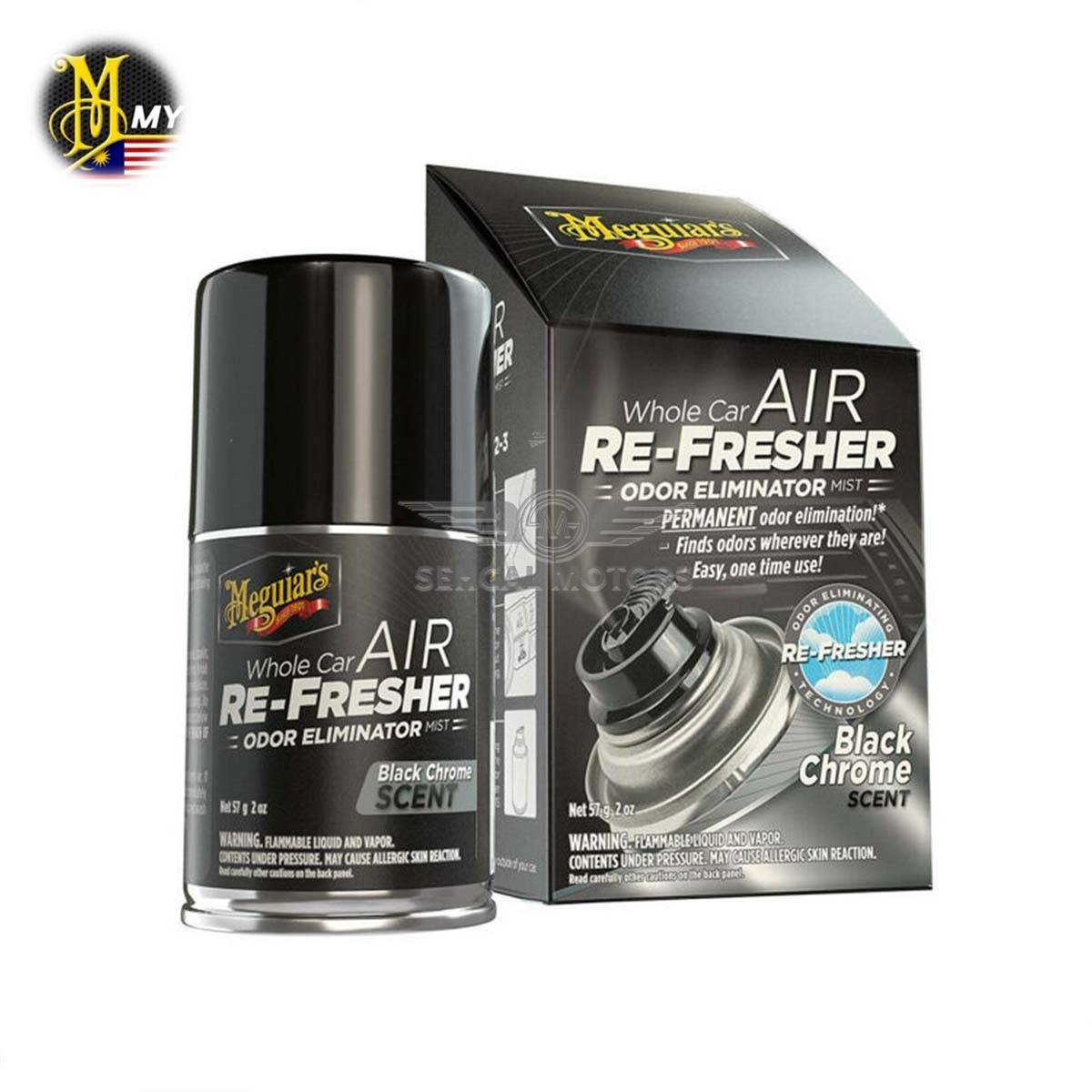 Meguiar's Whole Car Air Re-Fresher - Black Chrome Scent G181302