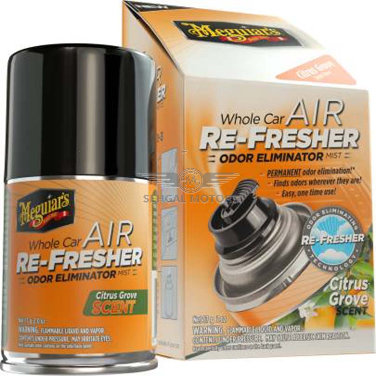 Meguiar's Whole Car Air Re-Fresher - Citrus Grove Scent G16502