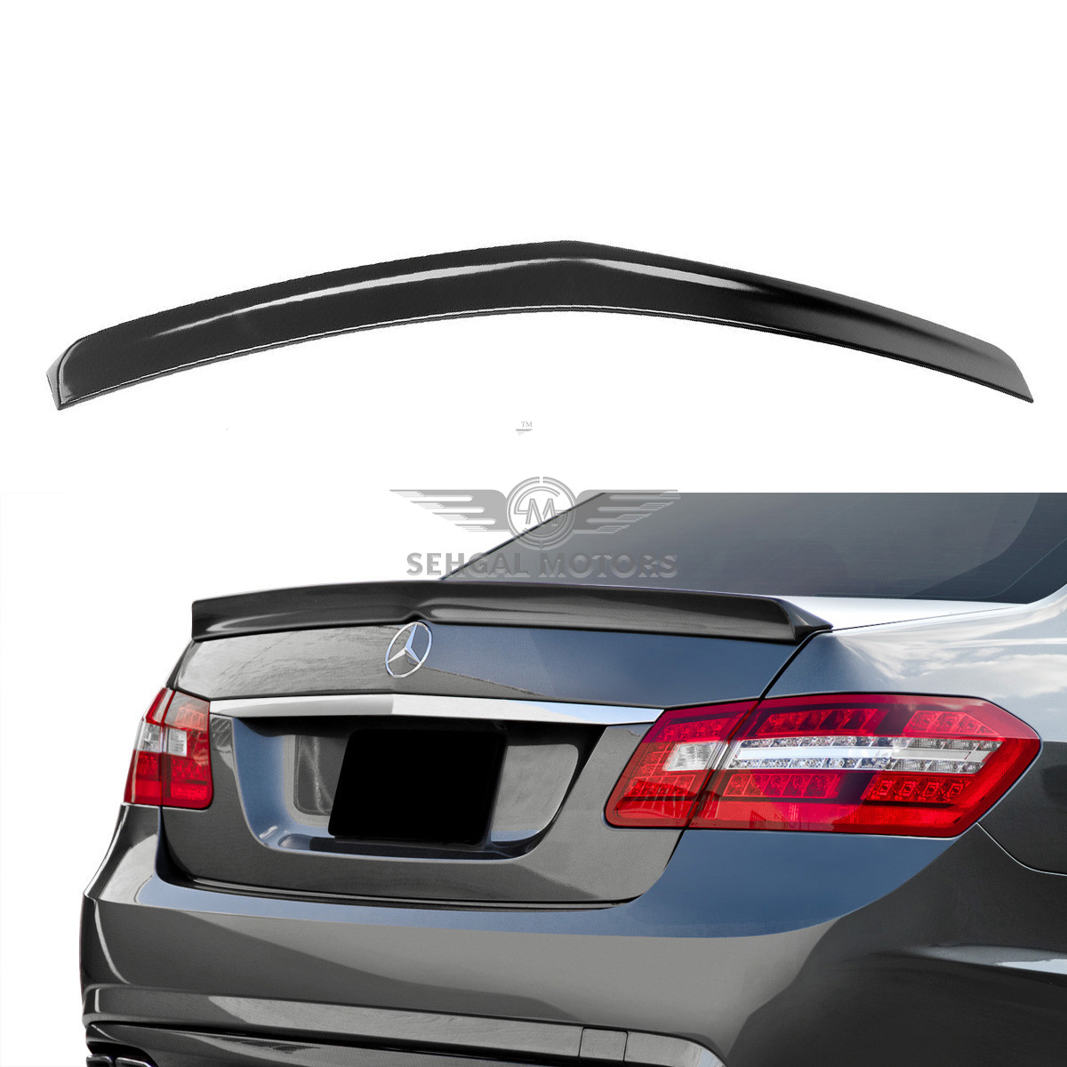 Mercedes-Benz E-Class Trunk Spoiler Unpainted (533-w212-Taiwan) Model 2010-2016