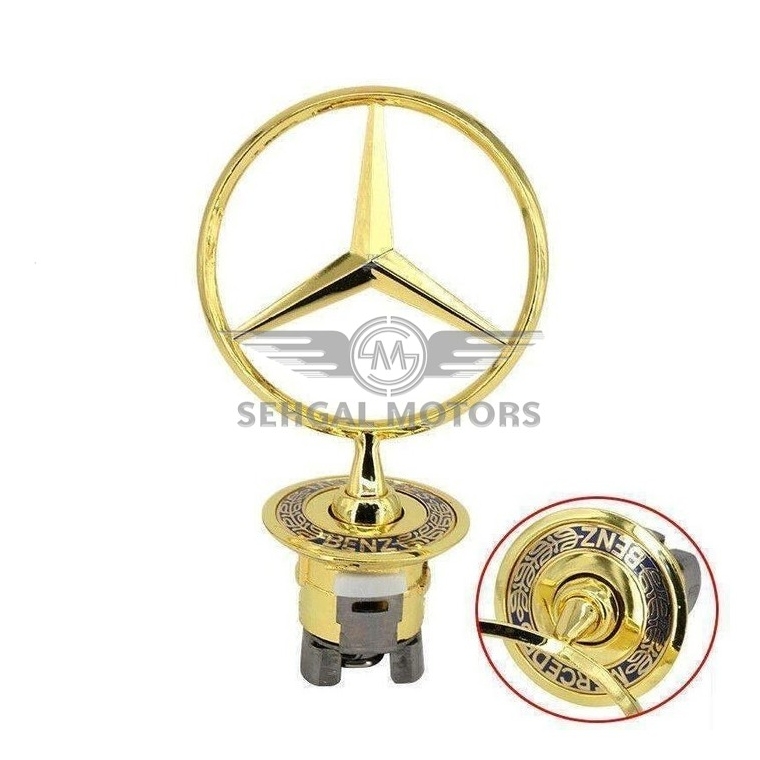 Mercedes Emblem - Golden | Emblem | Decal | Monogram | Logo