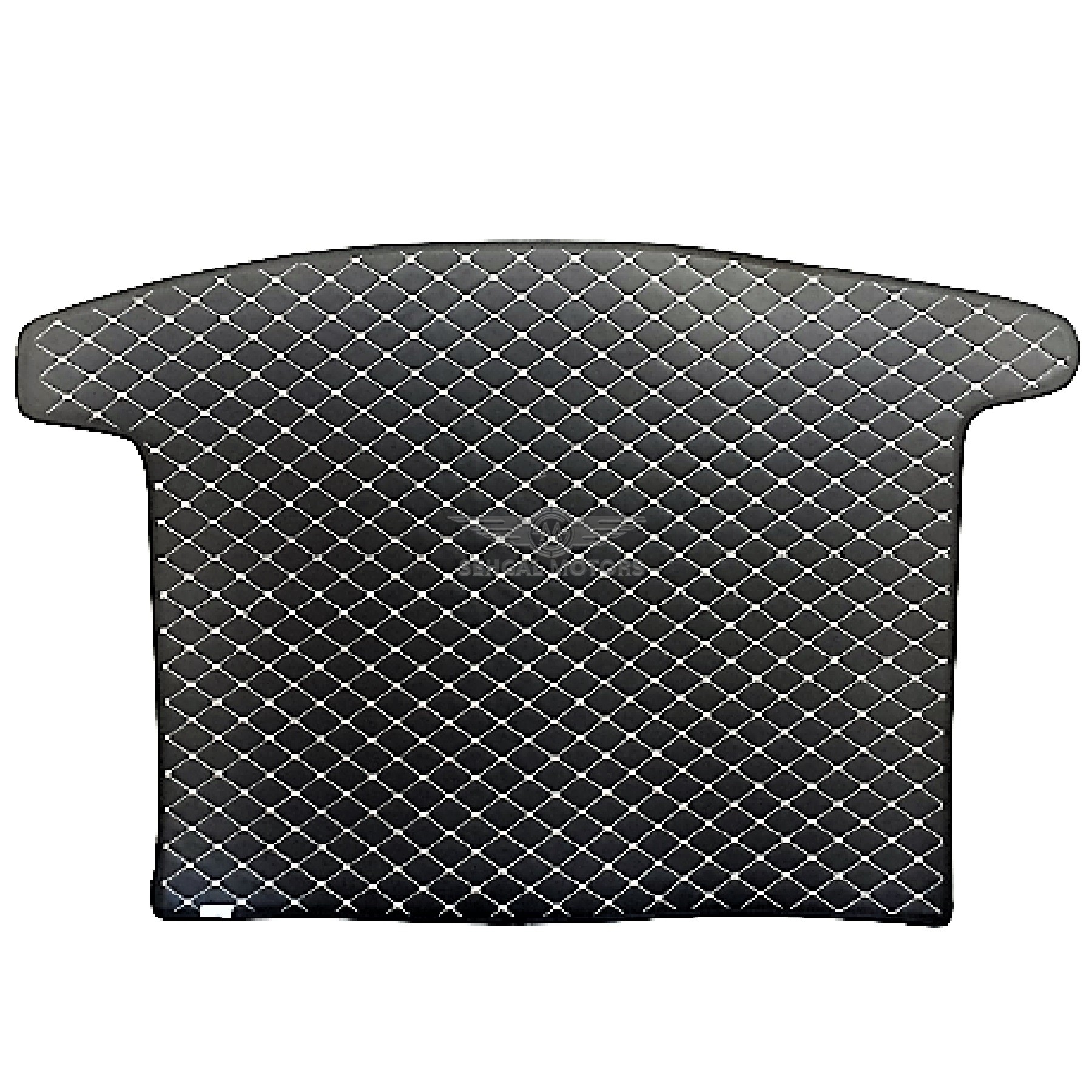 MG HS 7D Trunk Mat BlacK With Beige Stitch Model 2020-2021