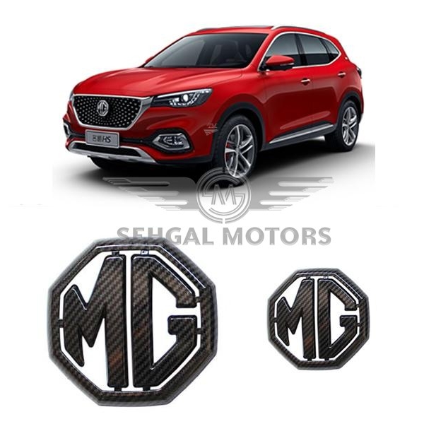 MG HS Front & Back Logo Carbon fiber - Pair - Model 2020-2021
