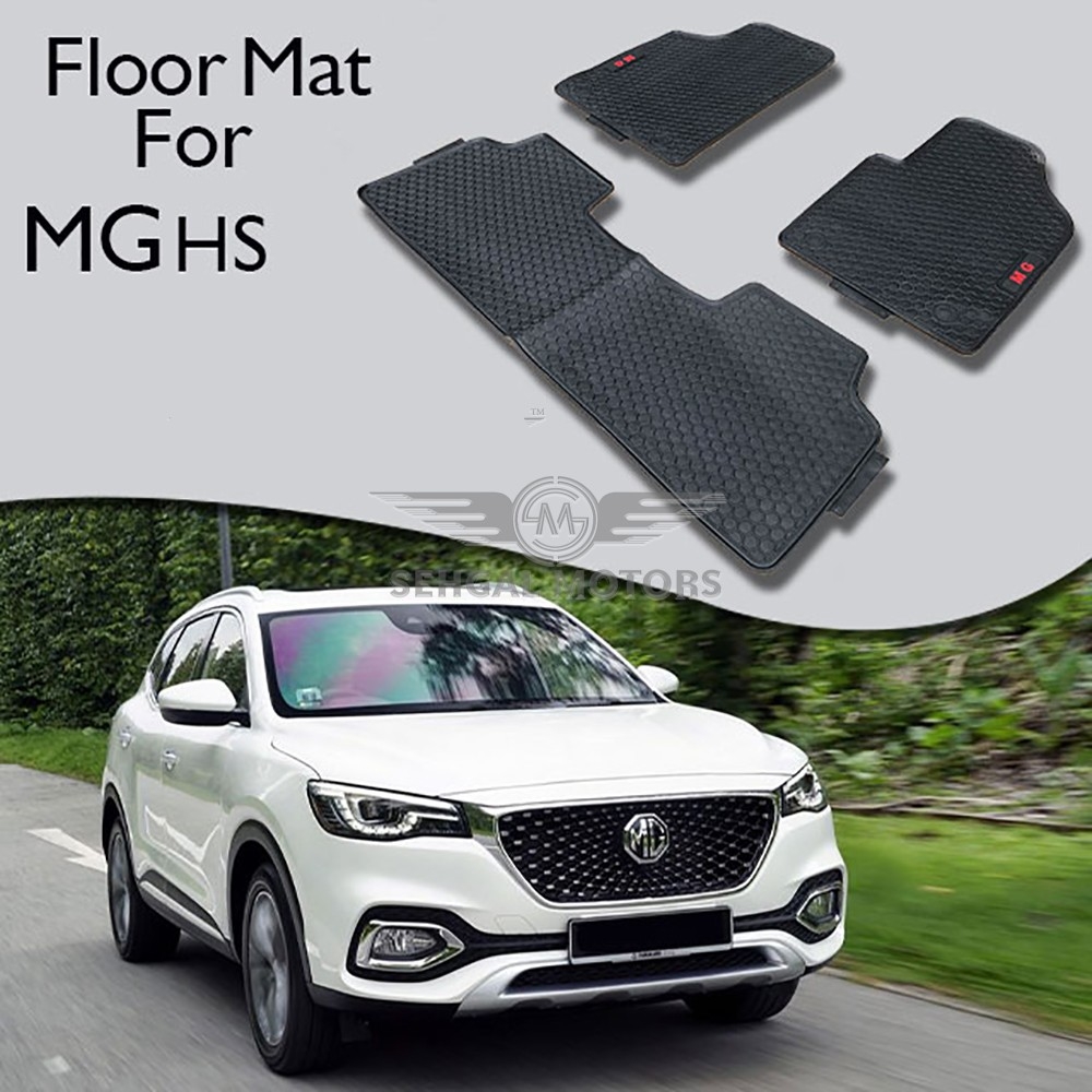 Hyundai Sonata Rubber Floor Mat Black 3PCS Model 2020 - 2021