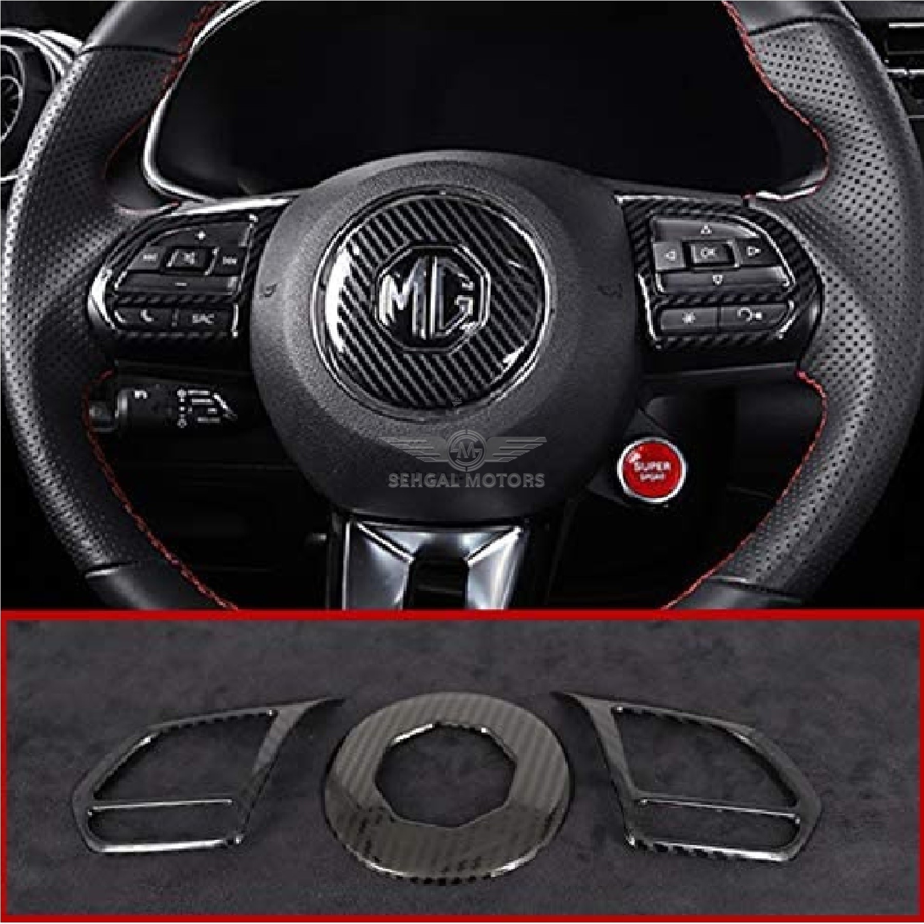 MG HS Steering Kit Carbon Fiber 4pcs Model 2020-2021