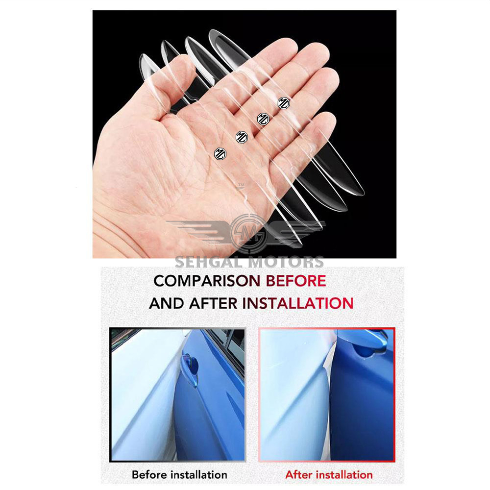 MG Logo Transparent Door Guards | Side Door Edge Protector