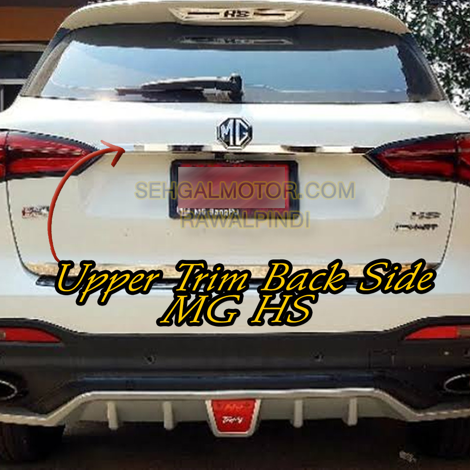 MG HS Trunk Upper Trim Chrome Garnish - Model 2020-2021