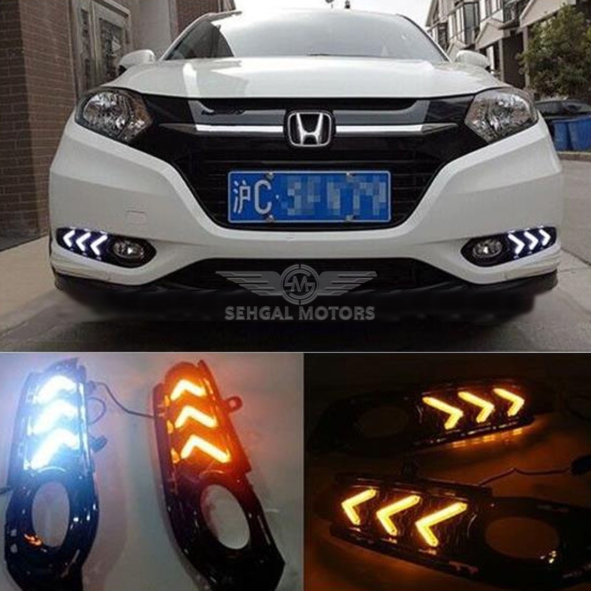 Honda Vezel Fog Light DRL Covers Arrow Model 2013-2021