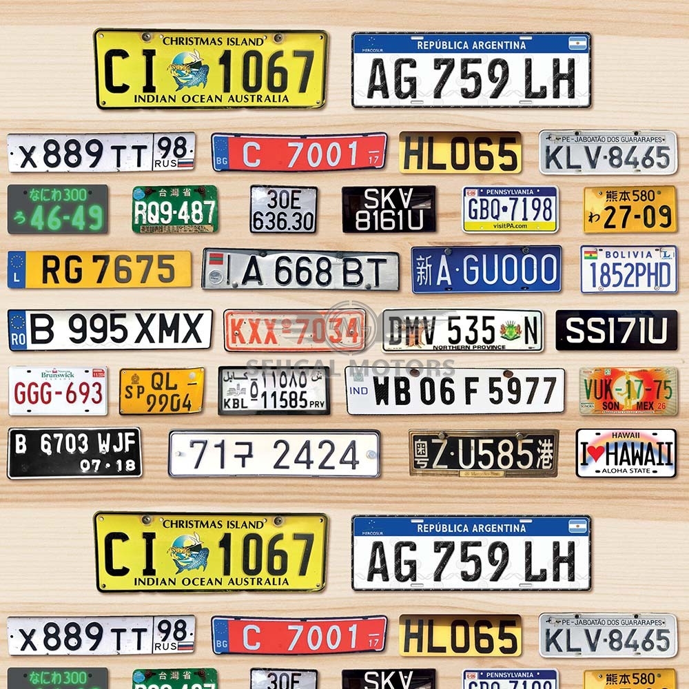 Custom Made Number Plates Special -Metal