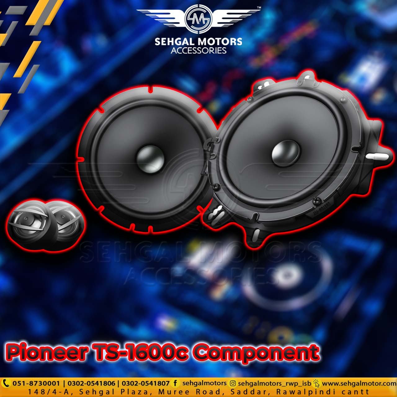 Pioneer TS-A1600c 2-Way Component System (350W)