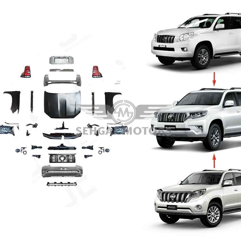 Toyota Prado FJ150 GBT Complete Conversion Without Head & Back Light And Grill Model 2009-2018