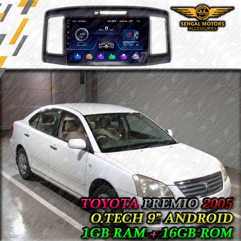Toyota Premio Android Panel 1+16GB Model 2000-2007