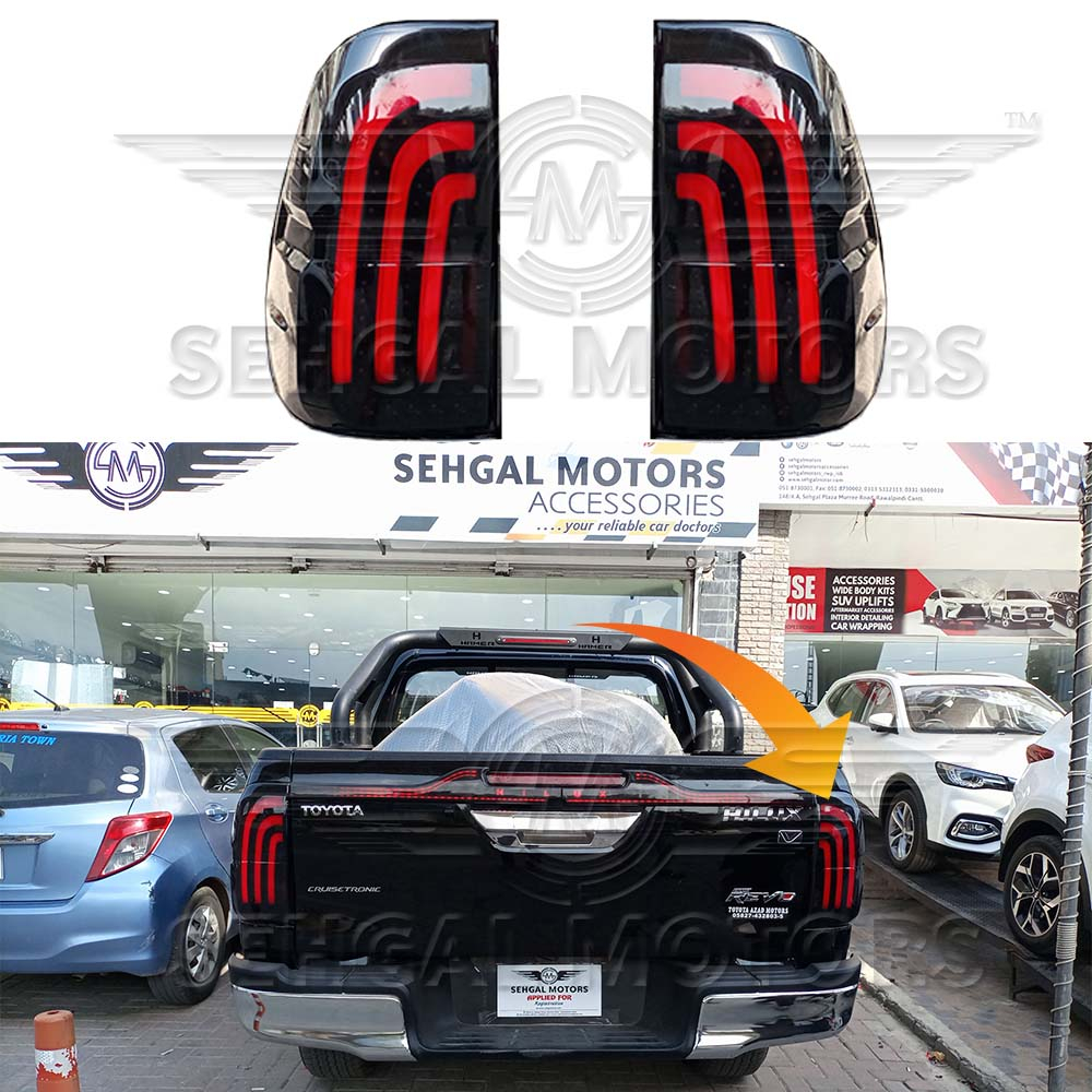 Toyota Hilux Revo Back Light V2 Style Smoke Model 2017-2021