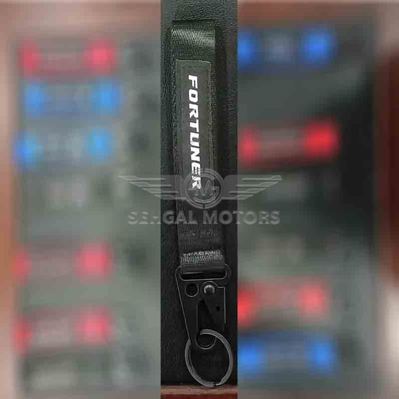 Fortuner Ribbon Key Chain - Black