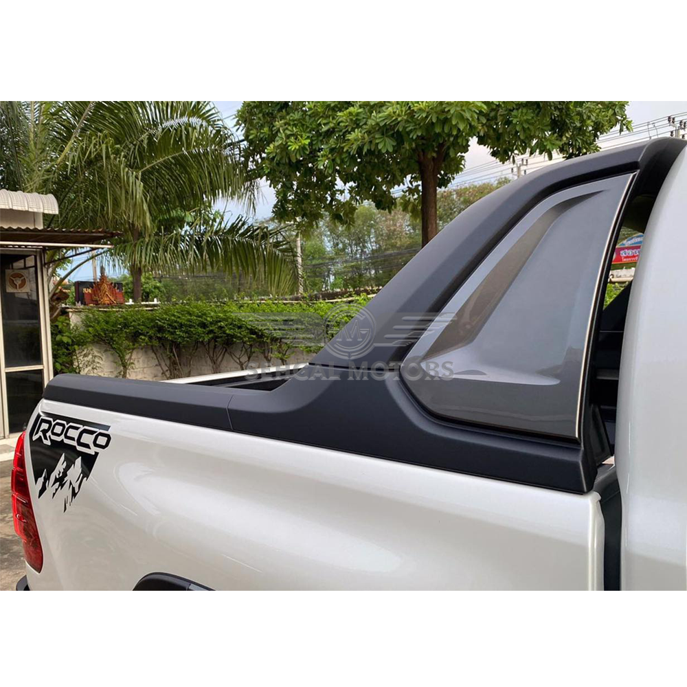 Toyota Hilux Revo Roll Bar Fiber Rocco Style Gray & Black Model 2017-2021