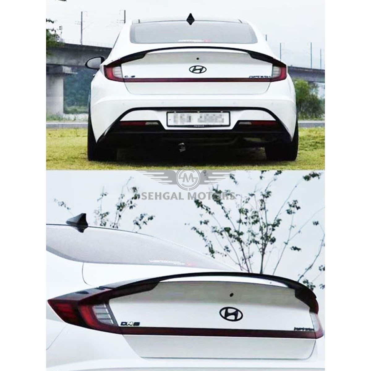 Hyundai Sonata Trunk Spoiler (Black) Model 2021-2022