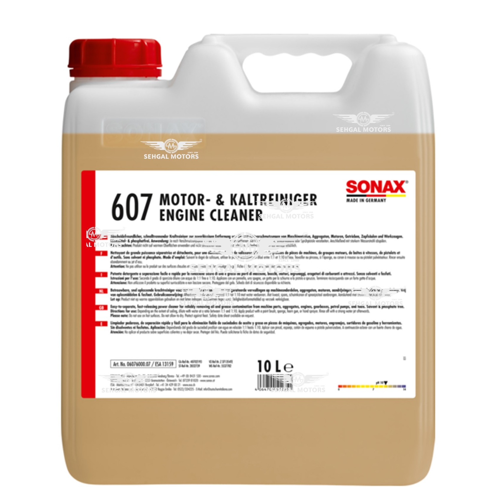 Sonax Engine & Cold Cleaner Concentrate  607 10L