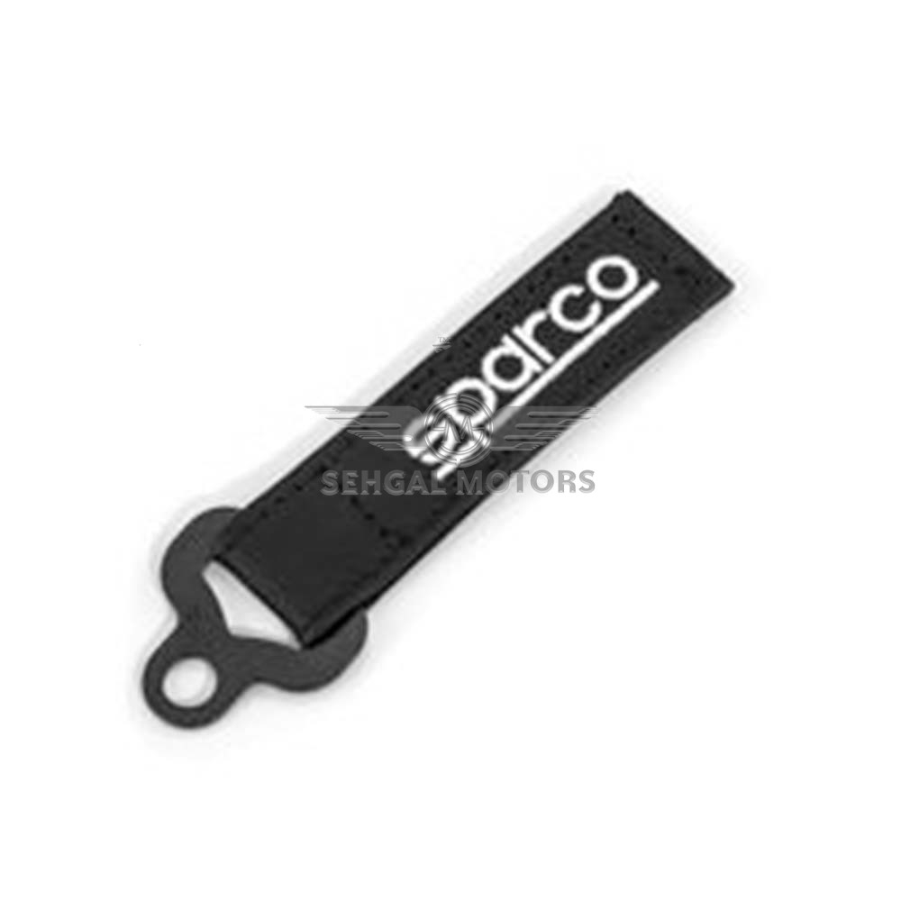 Sparco Rubber Key Chain Black & Red