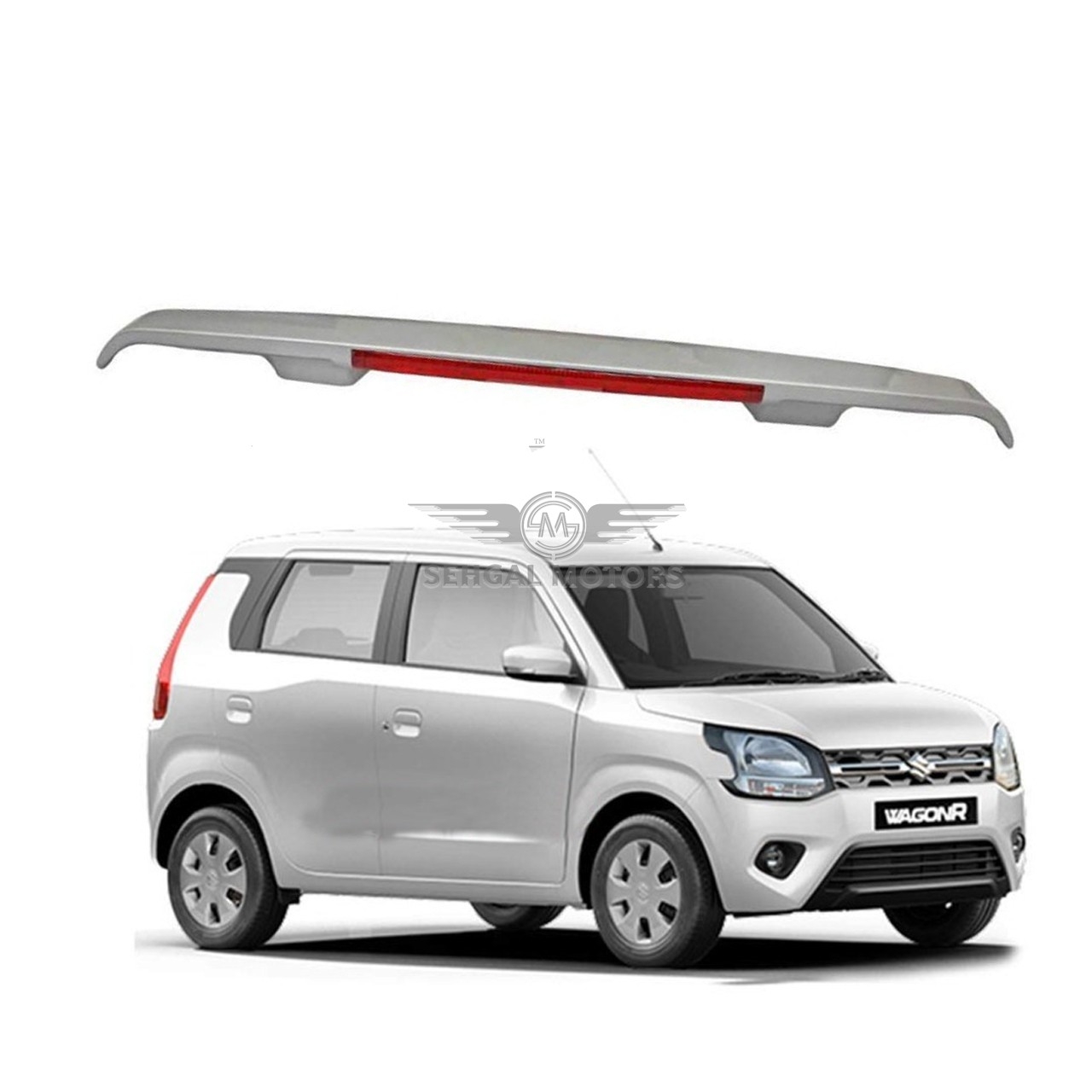 Suzuki Wagon R Trunk Spoiler White Painted Model 2014-2021