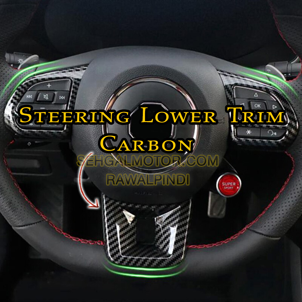 MG HS Steering Carbon Fiber Trim - Model 2020-2021 1p