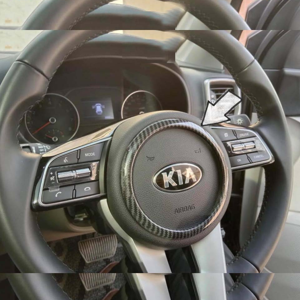 KIA Sportage Steering Ring Carbon Fiber- Model 2019-2020