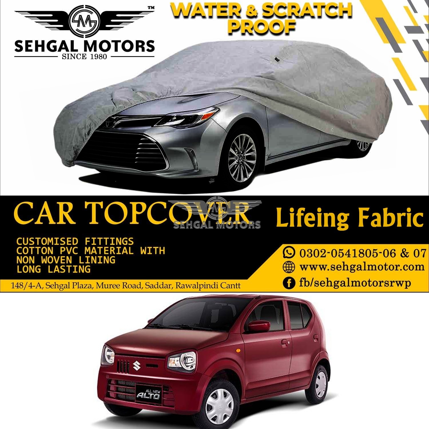 Suzuki Alto Top Cover Lifeing Fabric Model 2019-2021