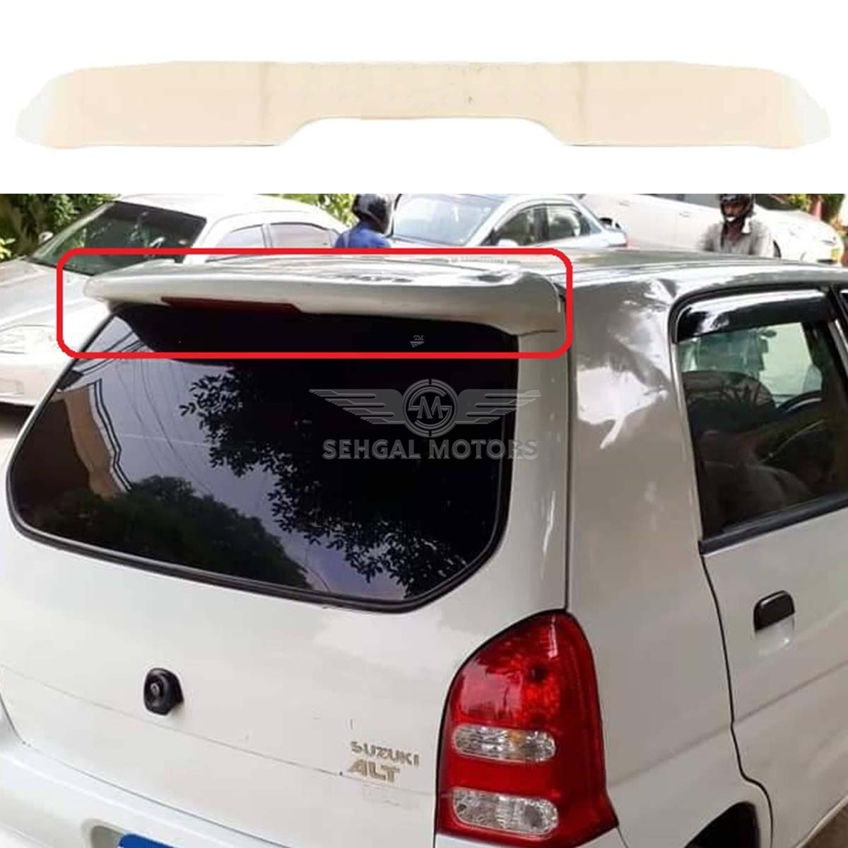 Suzuki Alto Trunk Spoiler Painted Black Model 2019-2021