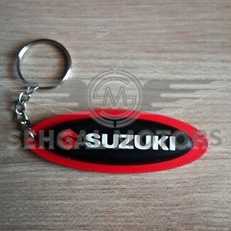 Suzuki Rubber Key Chain Black & Red
