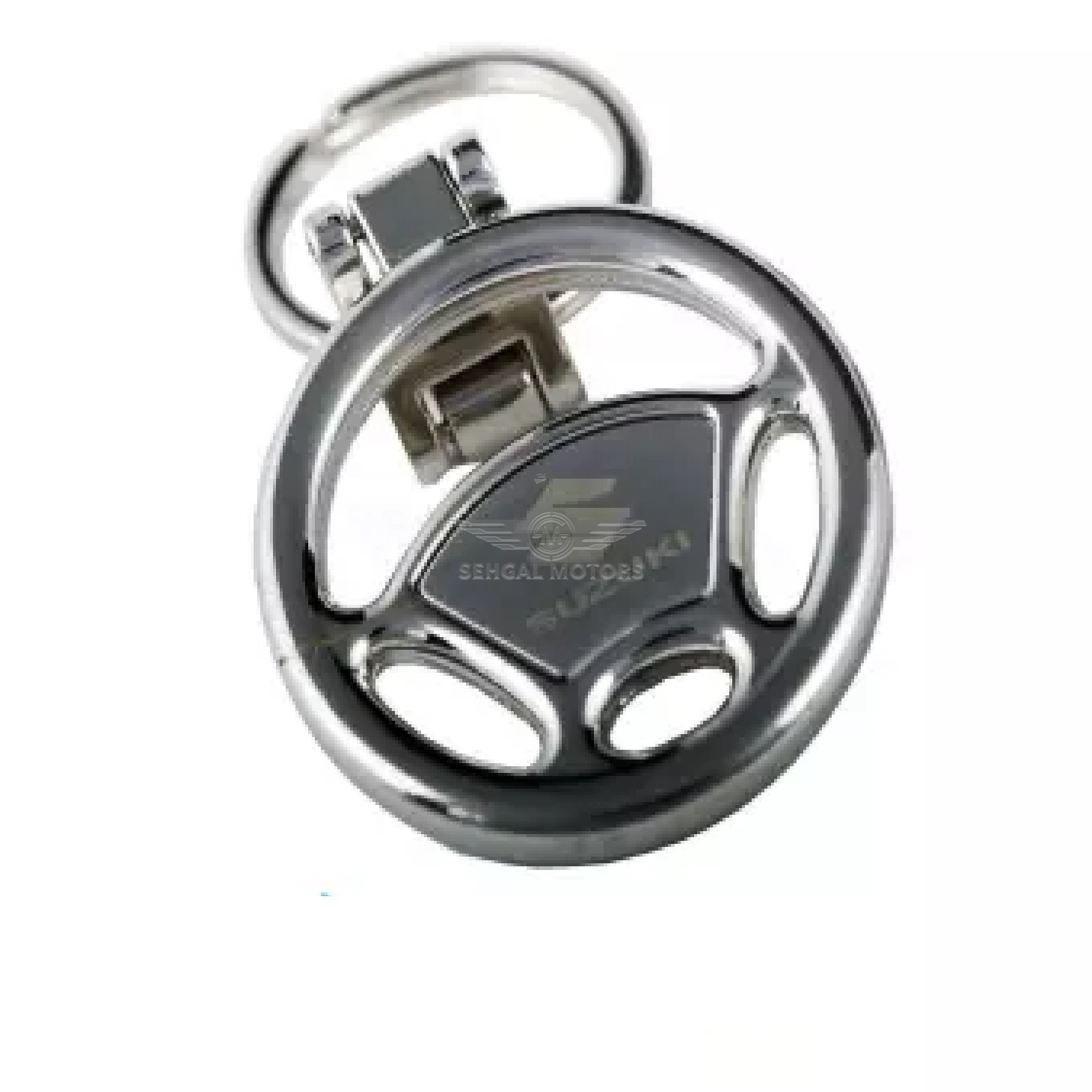 Suzuki Steering Metal Key Chain - Black