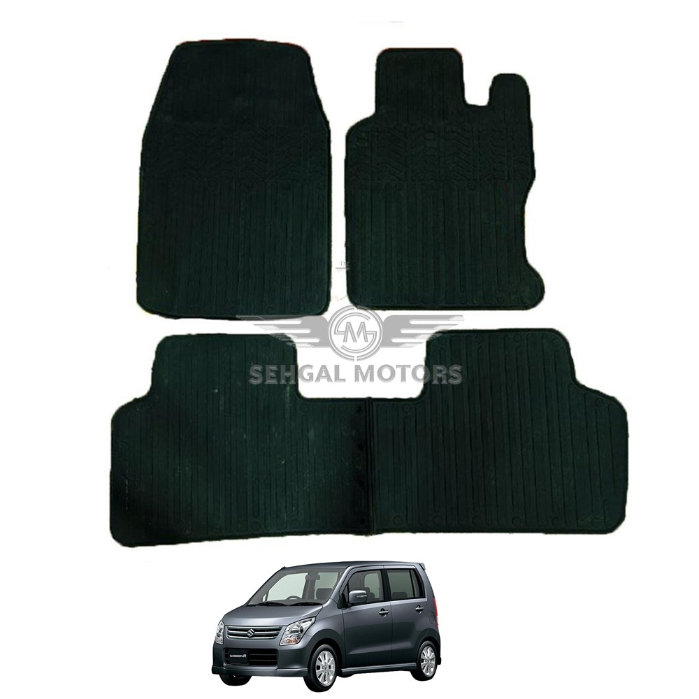 Suzuki Wagon R  Rubber Floor Mat Black 3 Pcs - Model 2014-2021