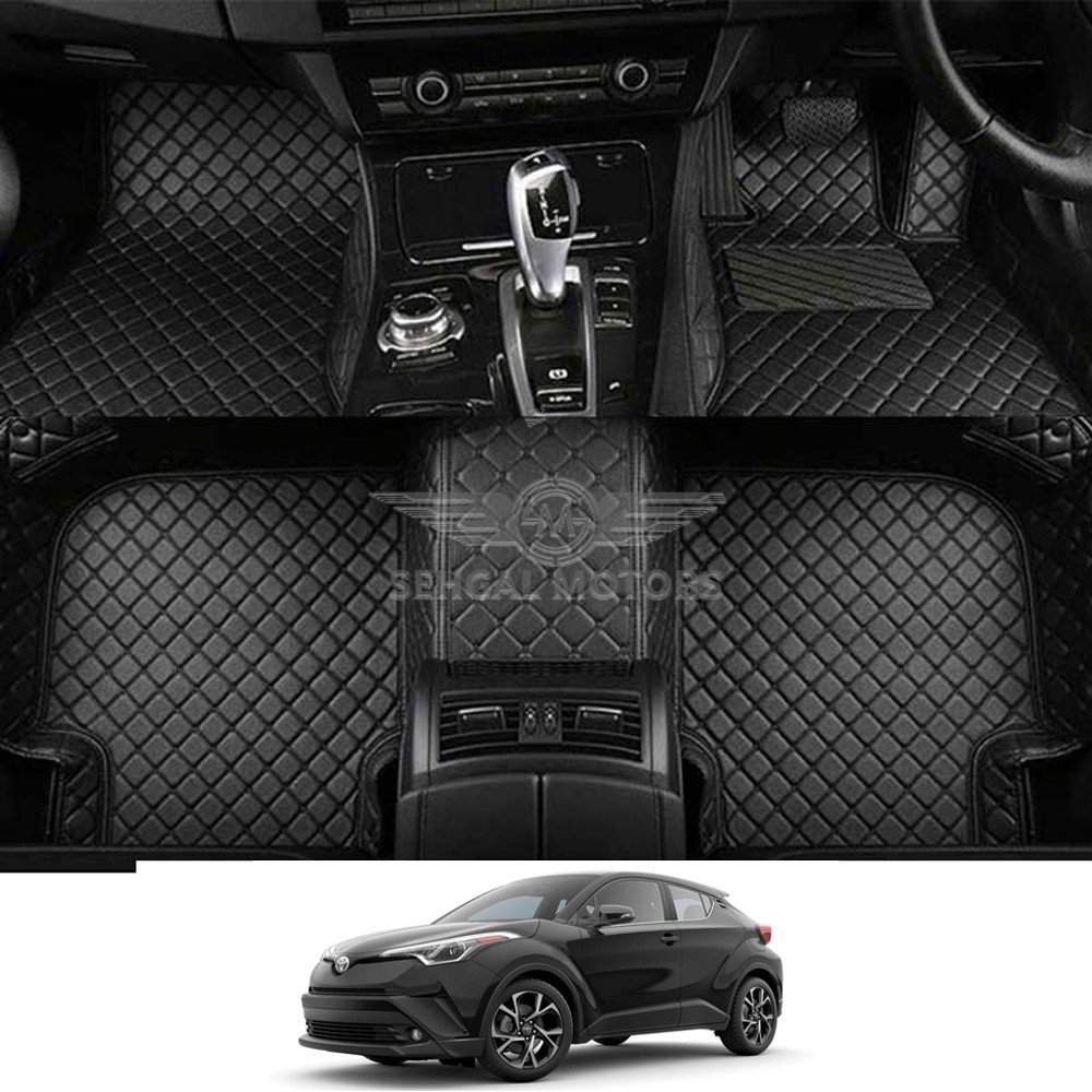 Toyota CH-R 7D Eco Floor Mat Black With Black Stitch Model 2017-2018