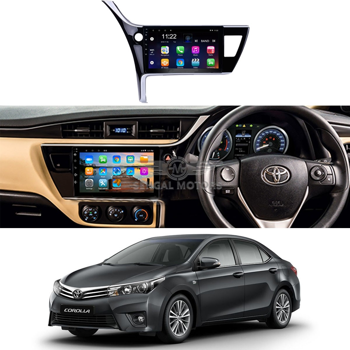 Toyota Corolla Android Panel 1+16GB O.Tech Model 2017-2020