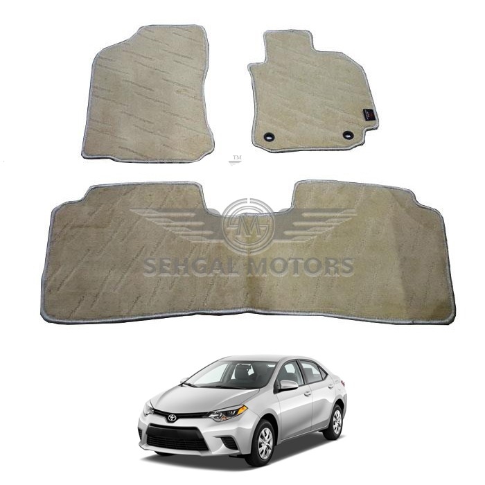 Toyota Corolla Carpet Floor Mat Twistfiber Beige  Model 2014 - 2017