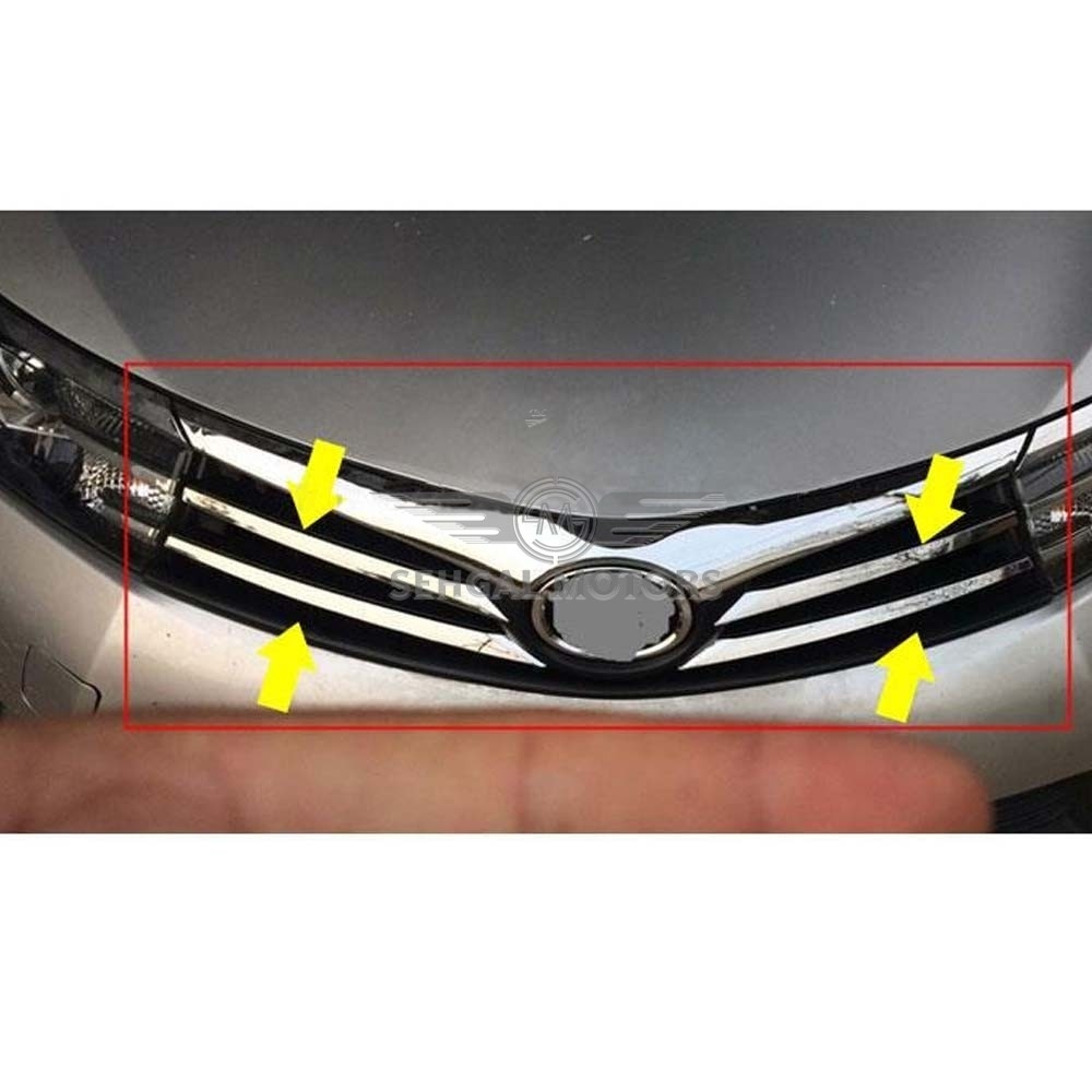 Toyota Corolla Front Grill Chrome - Model 2014-2017