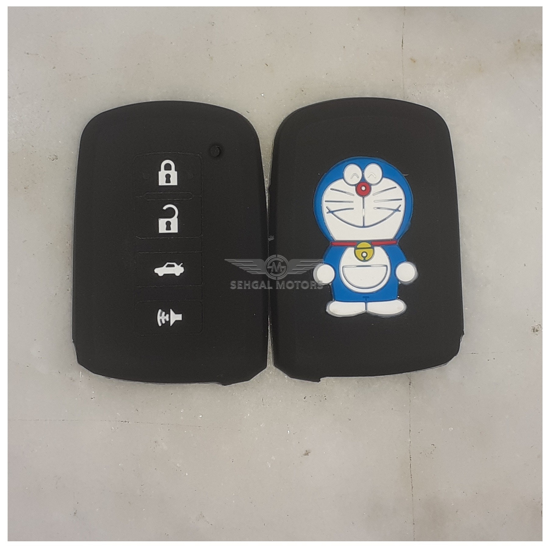 Toyota Corolla Silicone Key Cover Doremon Logo - Model 2017-2021