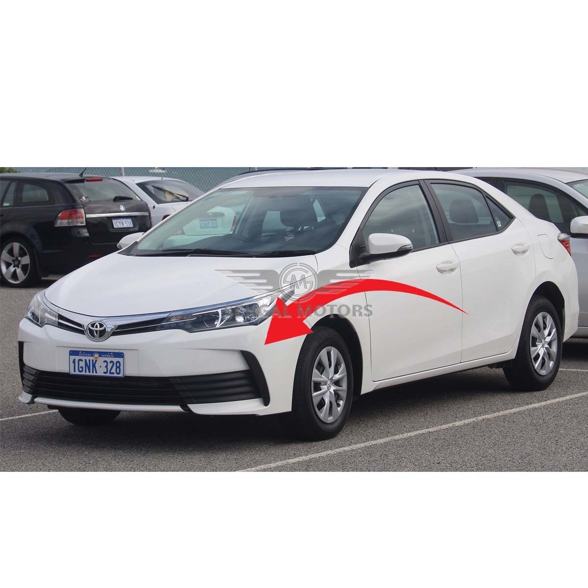Toyota Corolla Front Bumper Face Uplift Style (Unpainted) Model 2014-2017