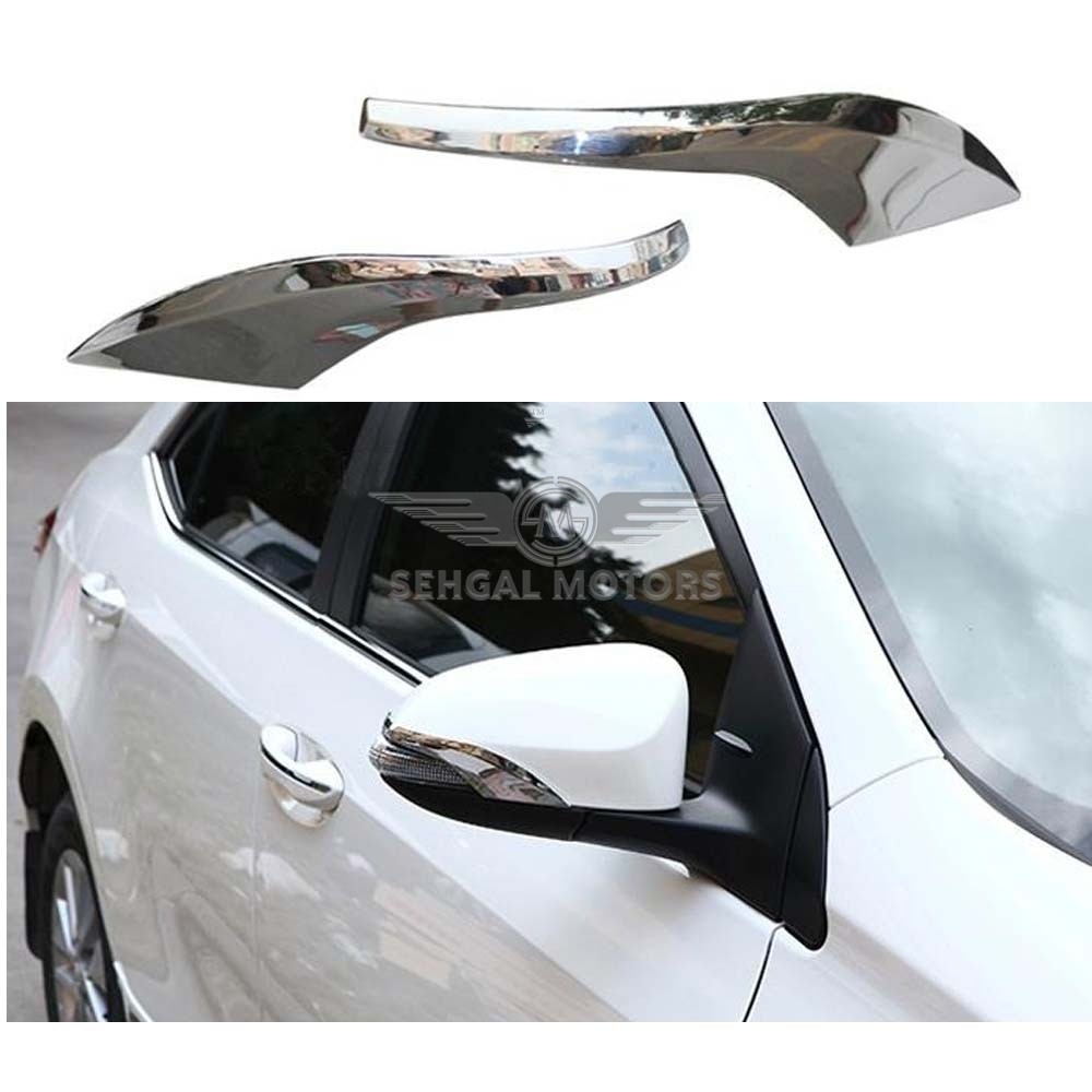 Toyota Corolla Side Mirror Chrome Trims - Model 2017-2021