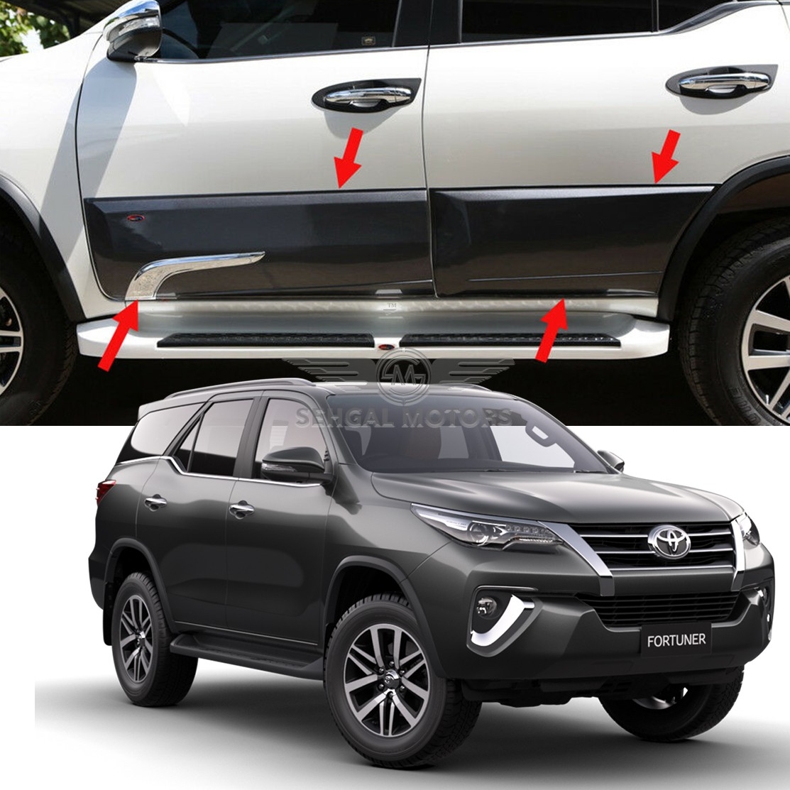 Toyota Fortuner Body Cladding - Black Thailand - Model 2017-2021