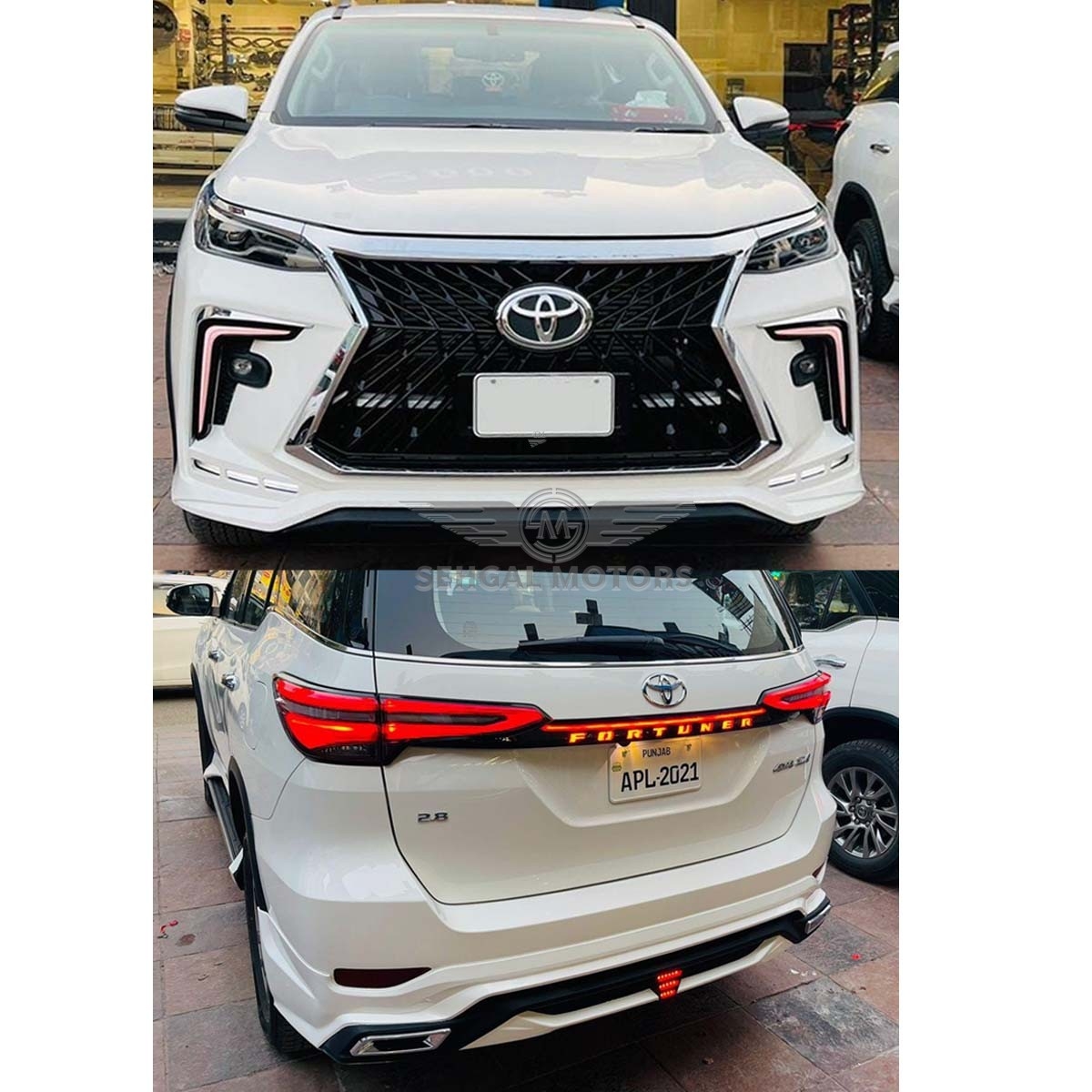 Toyota Fortuner Body Kit Lexus Style (un Painted) Model 2021-2022