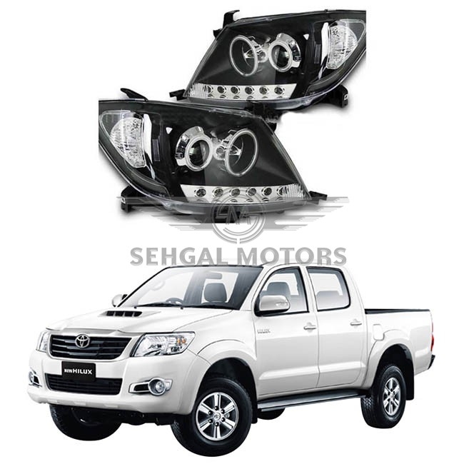 Toyota Hilux Vigo Champ Head Light Projector TY890 Black TWN Model 2005-2012