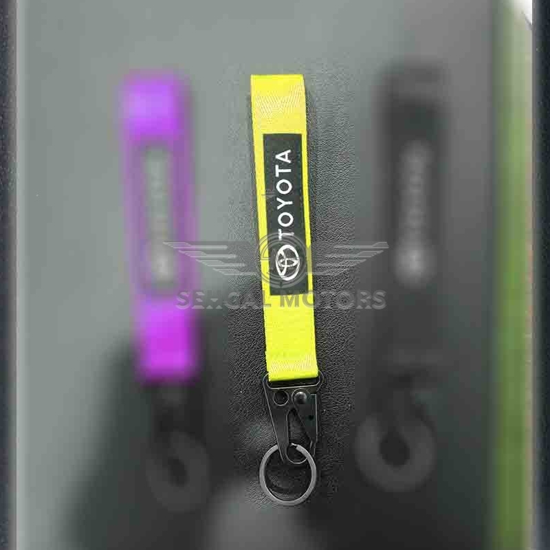 Toyota Ribbon Key Chain - Yellow