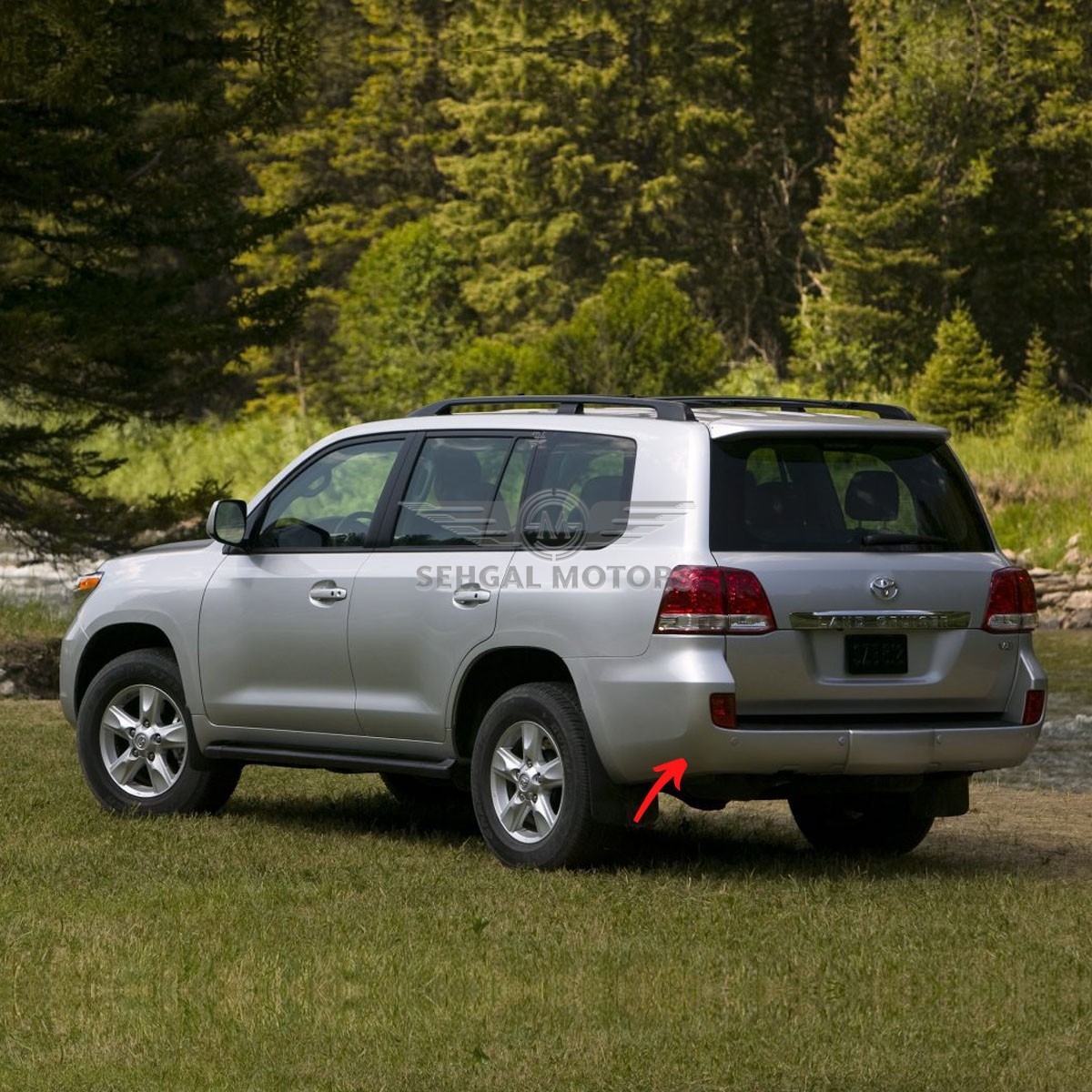 Toyota Land Cruiser Fj200 Back Bumper Genuine Model 2018