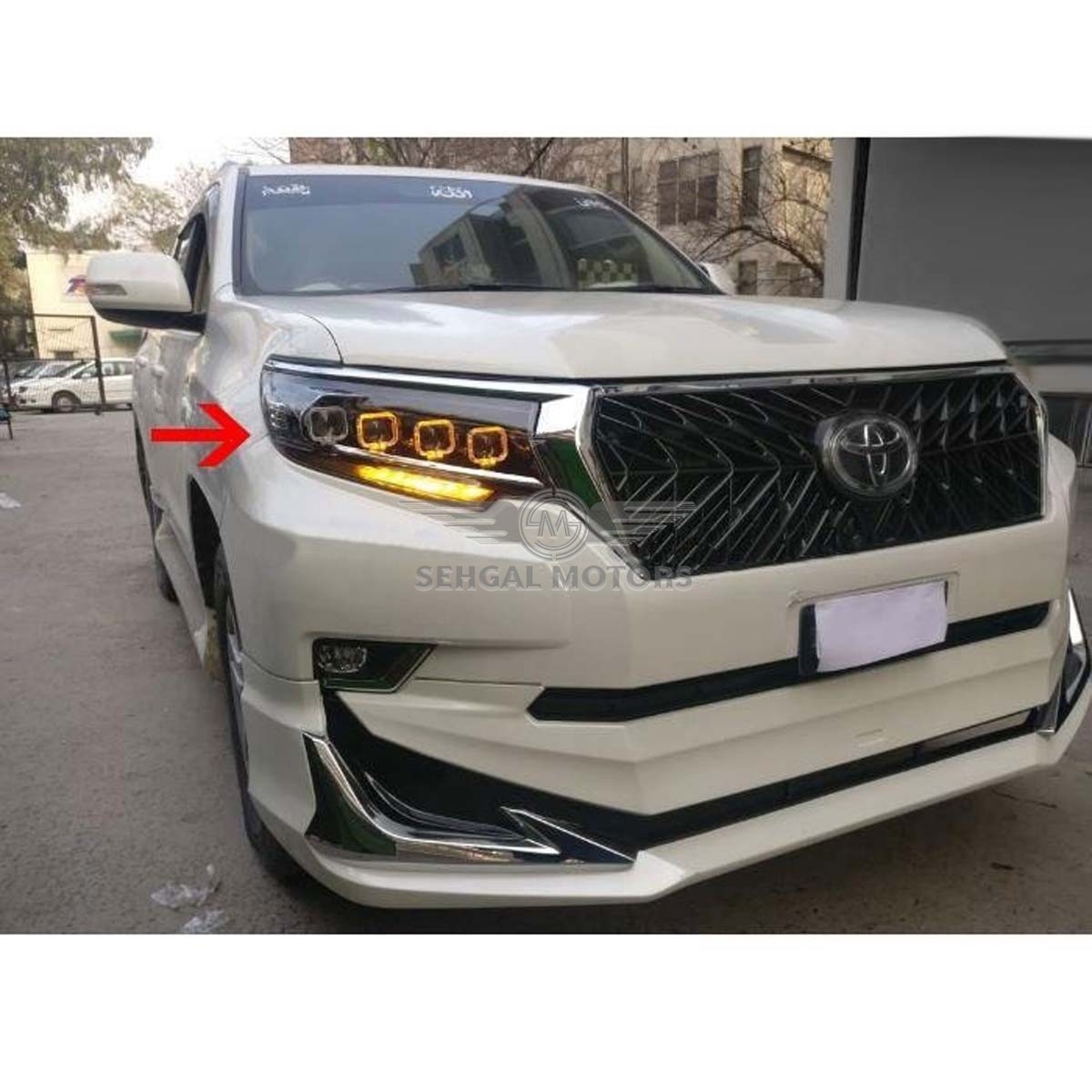 Toyota Prado FJ150 Head Light Bugatti Style Model 2008-2018